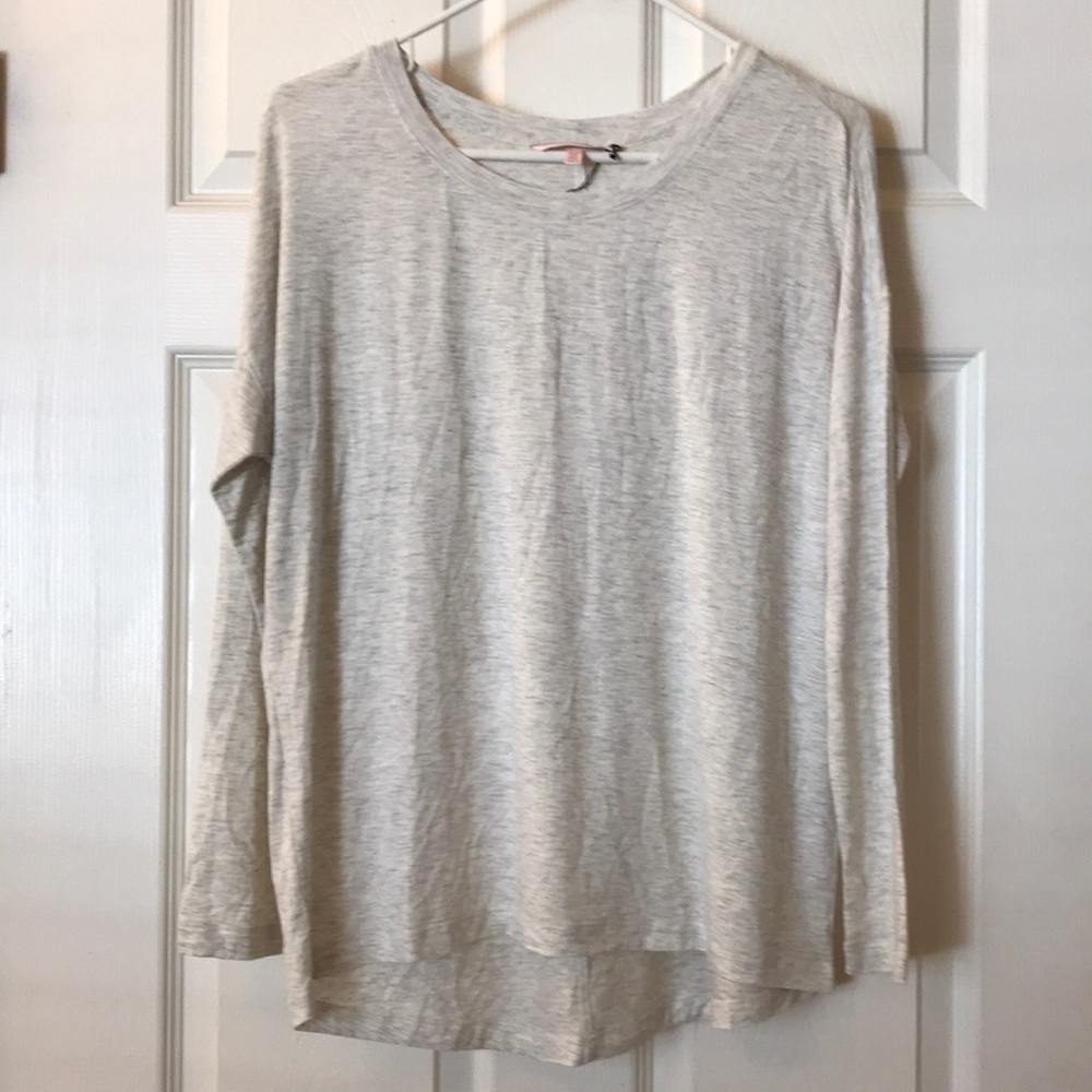 Victoria’s Secret Light Marled Grey Long Sleeve T